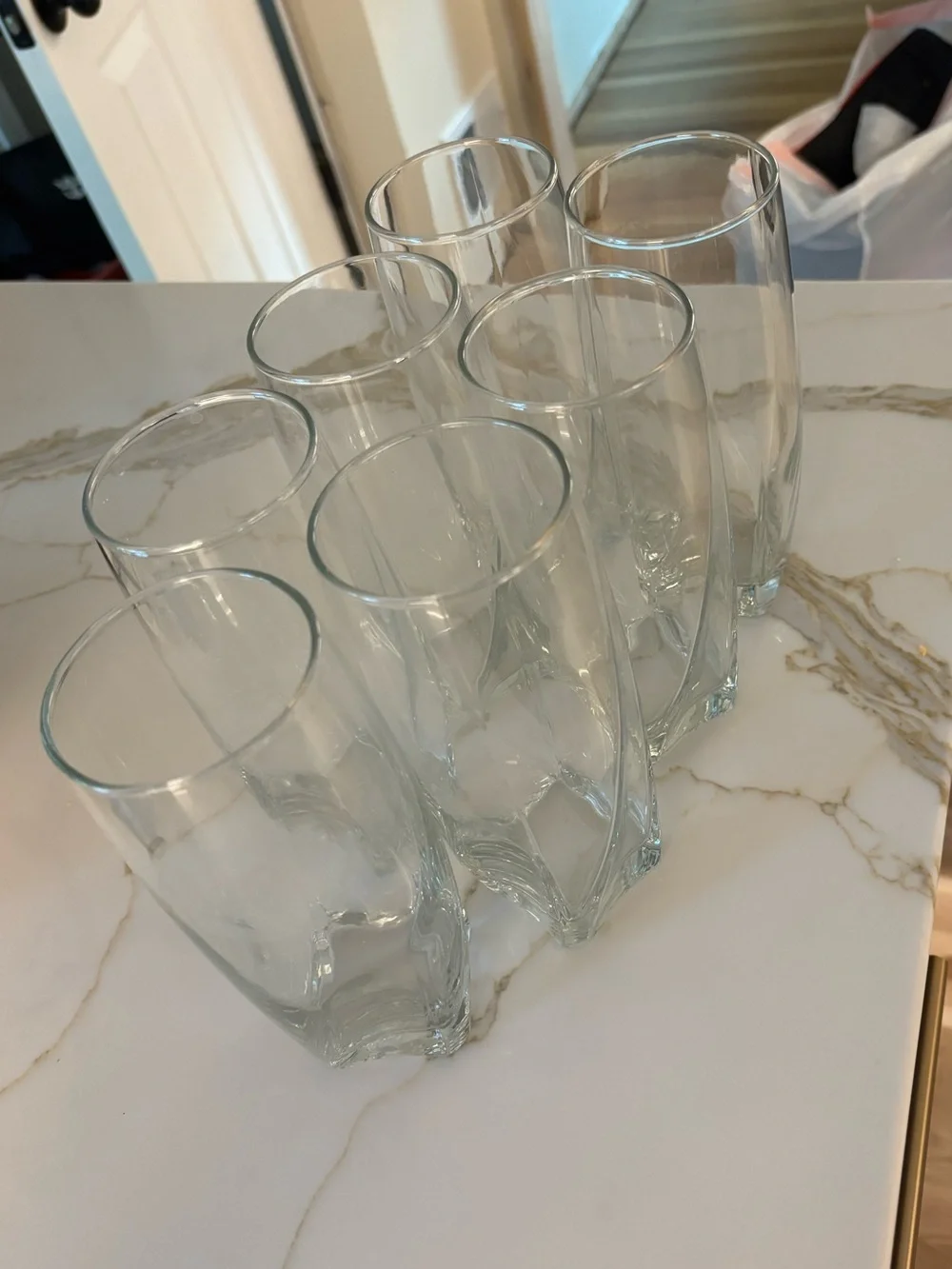 Set of Clear Glasses 7 total